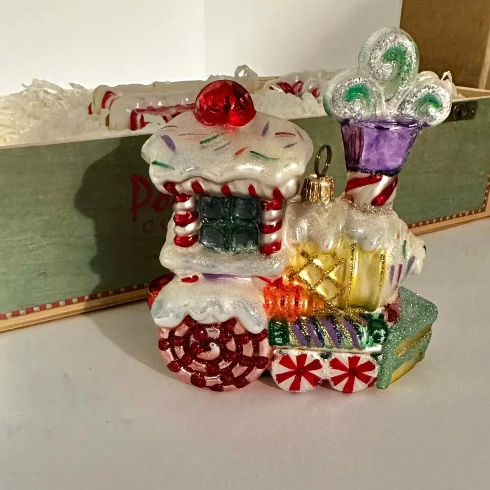Mint Condition Polonaise RARE Kurt S Adler Glass Christmas Candy Land Train - Picture 7 of 16